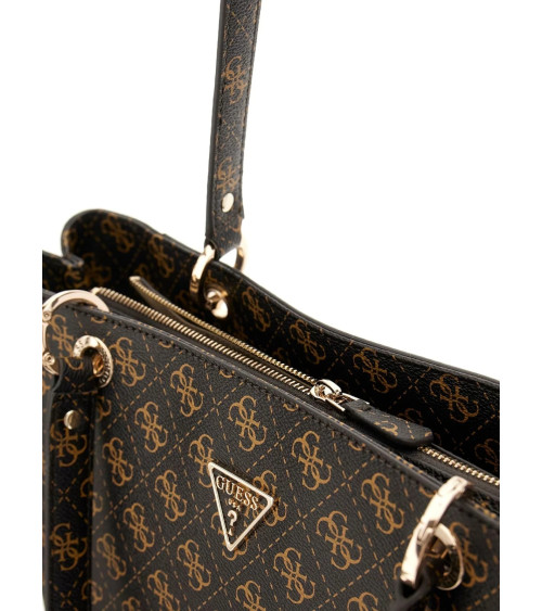 **Meta Title:** Buy GUESS Noelle II Tote - Elegant Brown Logo